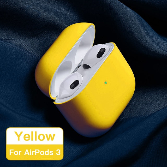 Original Liquid Silicone Earphone Case For Apple Airpods 3 Soft Thin Cover For Airpod Pro Air Pods 1 2 Protective Fundas