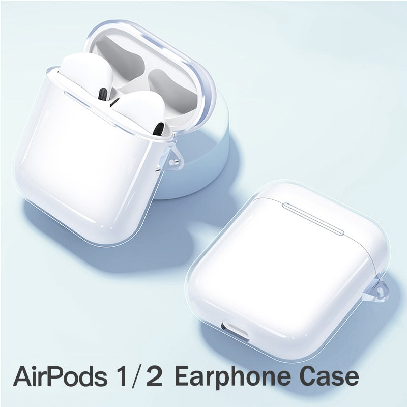 Silicone Transparent Case For Apple Airpods 1 2 3 Cover Earphone Case Airpods Pro Protective Case For Air pods 3 2 1 Pro Cover