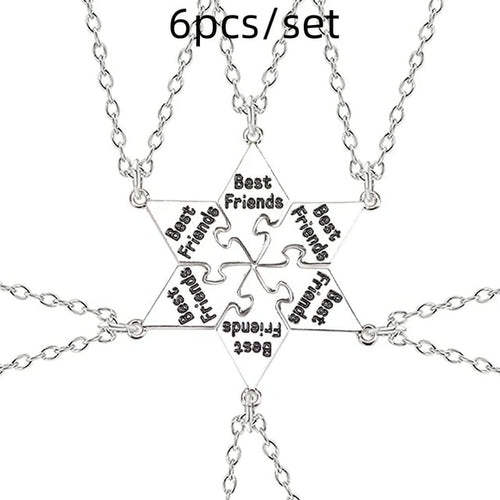 Friendship Necklace 10 Friends | 10 Piece Best Friend Necklace -