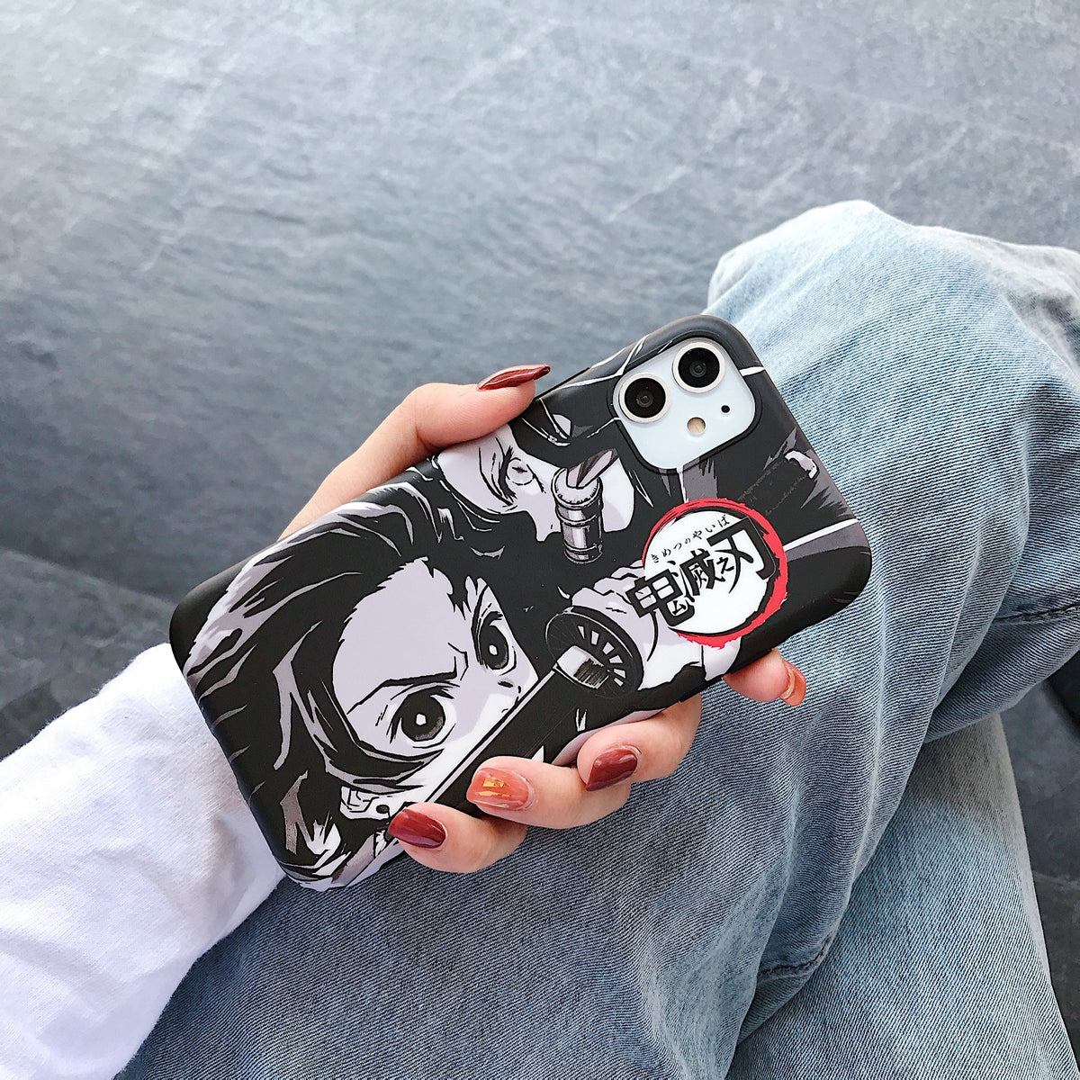 Cute Japan Demon Slayer Case For Iphone 7 8 / 7 8 Plus / X XS / XR / Xs MAX Phone Cases Anime Kimetsu No Yaiba Soft TPU Cover Coque