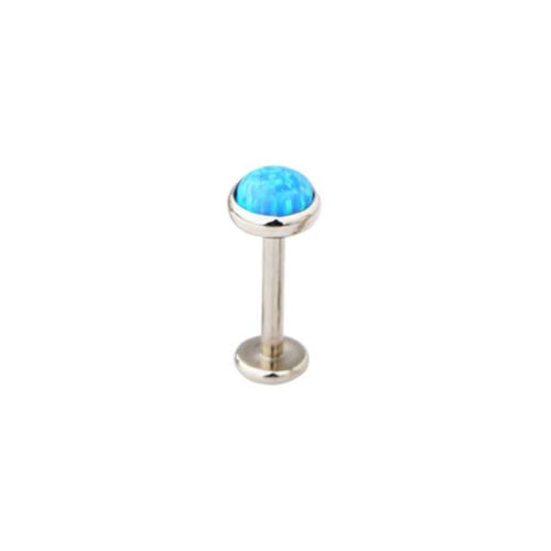 Opal Lip Bar Ring Internally Threaded Ear Tragus Cartilage Stud Piercing Cartilage Ear Piercing