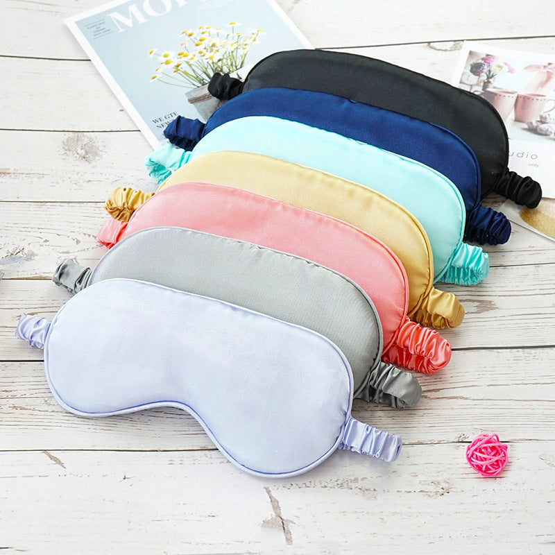 Imitated Silk Eye Patch Shading Sleep Eye Mask Eyepatch Travel Relax