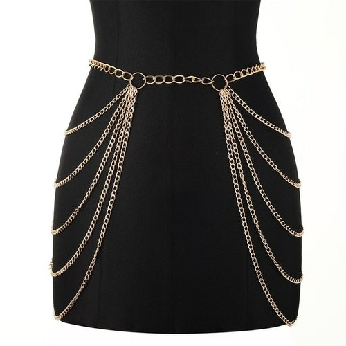 Body Chain Bikini Waist Dress | Body Belly Waist Chain Sexy - Metal