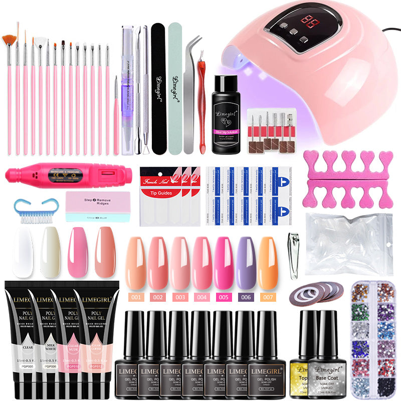 Nail Set With Nail Lamp Nail Dryer Nail Drill Machine Manicure Set Kit