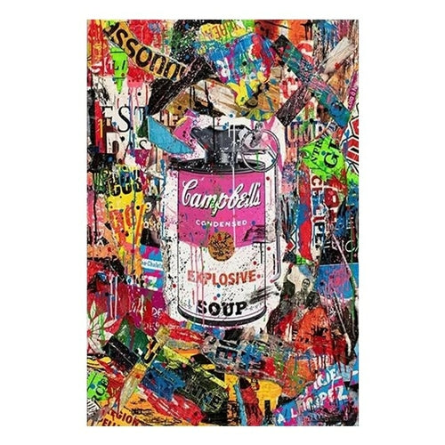 Modern Graffiti Decoration Wall Art | Modern Picture Canvas Graffiti -