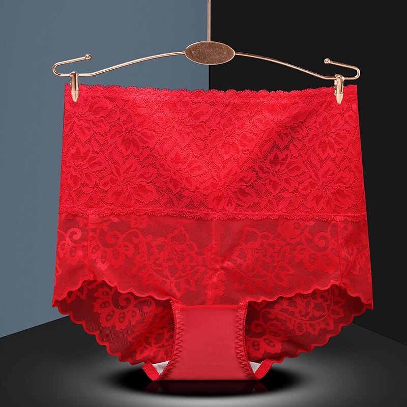 High Waist Panties Women Underwear Sexy Lace Panties Bodyshaper Female Underpants Seamless Briefs Knickers Mesh Floral Lingerie