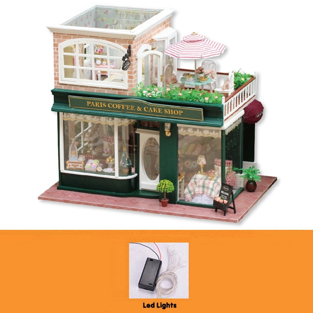 Furniture Diy Doll House Wodden Miniatura Doll Houses Furniture Kit Diy Puzzle Handmade Assemble Dollhouse Toy For Children Gift