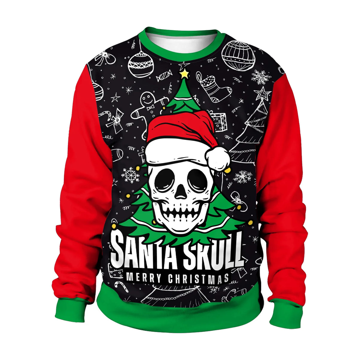 Women Men Ugly Christmas Sweater Xmas Jumpers Tops 3D Funny Printed Holiday Party Crewneck Sweatshirt Pullover Festive Clothing