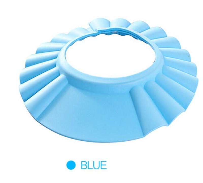 Baby Shower Cap Children Safe Bath Bathing Shampoo Caps Wash Hair Adjustable Elastic Shield for Kids Protective Bath Accessories