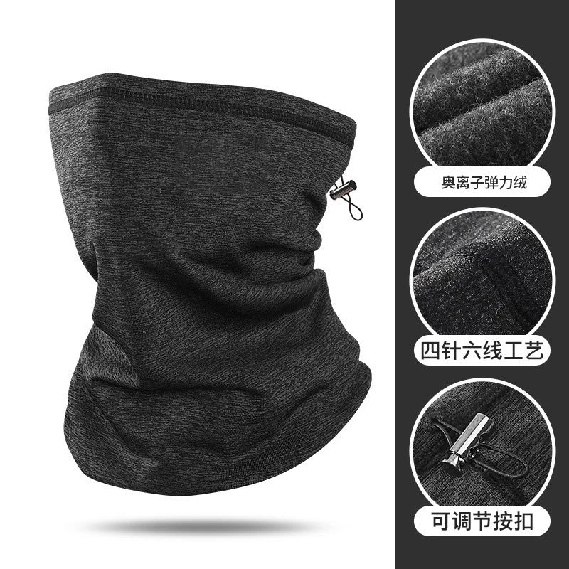 Winter Neck Warmer Windproof Men's Neck Gaiter Face Scarf Fleece Balaclava Ski Mask Motorcycles Cycling Camping Hiking Scarves