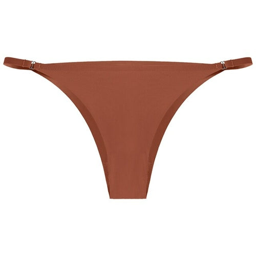 Seamless Thong Women Low Waist Panties Women's Thongs Silk Underwear