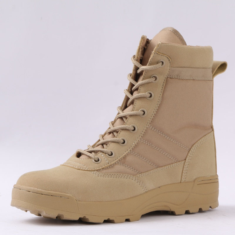 Tactical Military Boots Men Boots Special Force Desert Combat Army Boots Outdoor Hiking Boots Ankle Shoes Men Work Safty Shoes