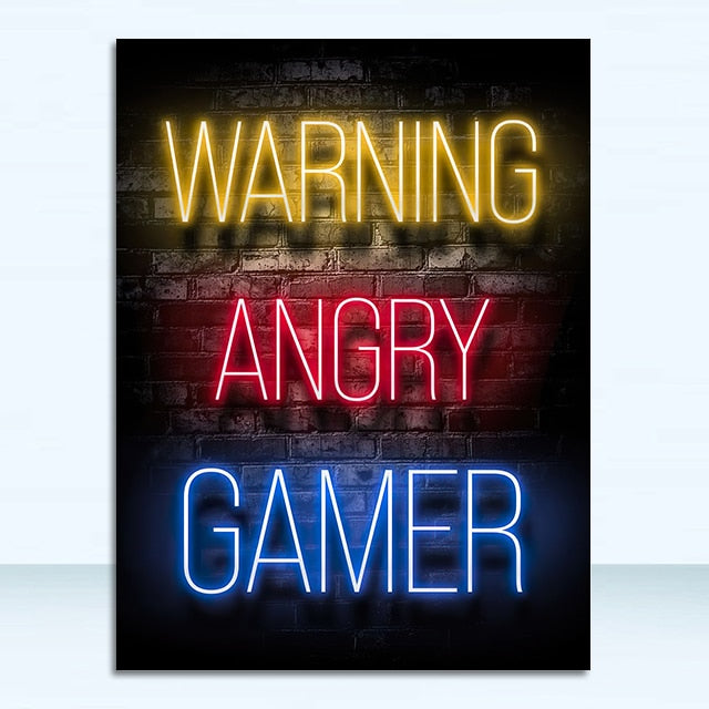 Sleep Game Repeat Gaming Wall Art Poster Prints Gamer Canvas Painting Canvas Picture for Kids Boys Room Decorative Playroom