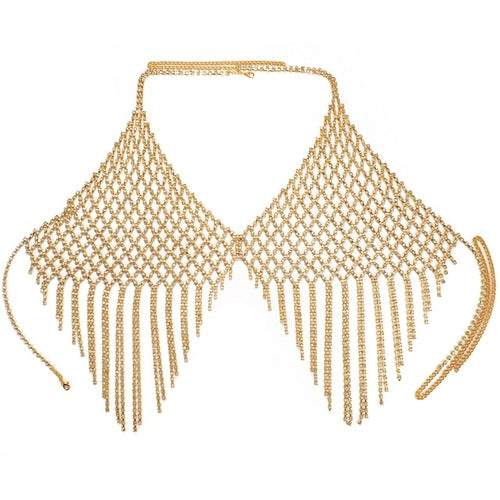 Chain Bra Accessory Rhinestone | Rhinestone Accessories Women -