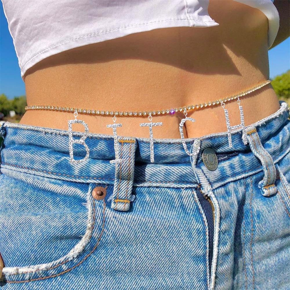 Waist Chain Stainless Steel Sexy Chain for Women Body Jewellery Sexy Valentine's Underwear TikTok Onlyfans - BonoGifts