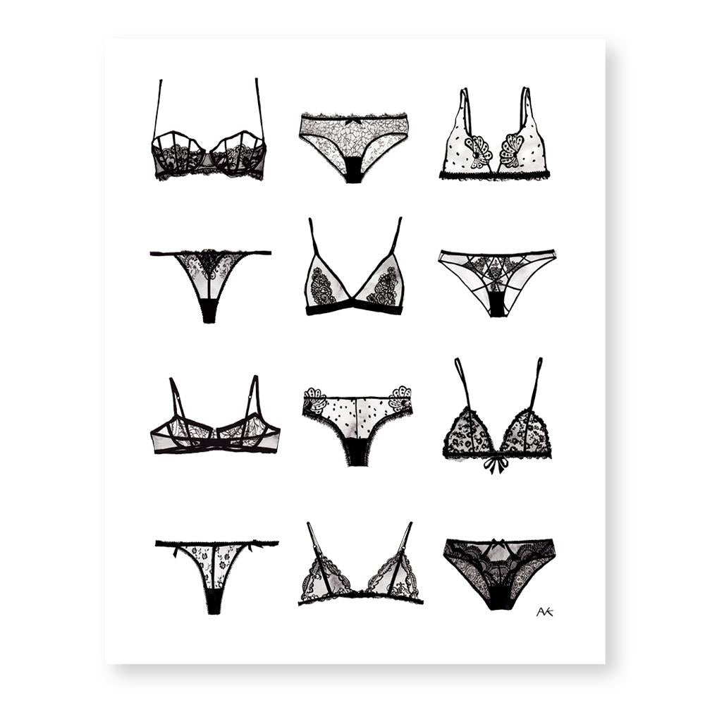 Lingerie Art Print