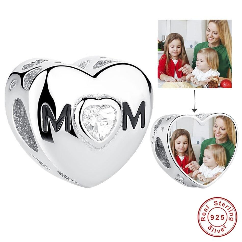 Personalized Custom Photo Bracelet | Custom Heart Bracelet | Picture Bracelet For Mom| Photo Bracelet | Mom Heart Bracelet | Mother Day Gift