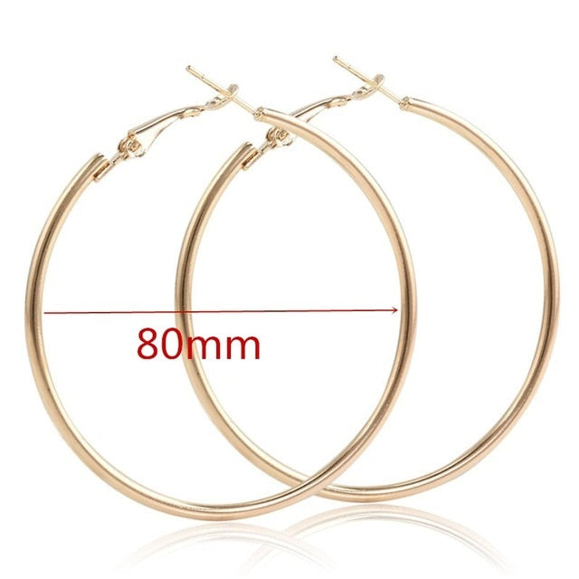 Hoop Earrings | Women Earrings | Big Hoop Earring | Geometric Earrings | Round Hoop Earrings | Hammered Hoop Earrings | Open Circle Earrings